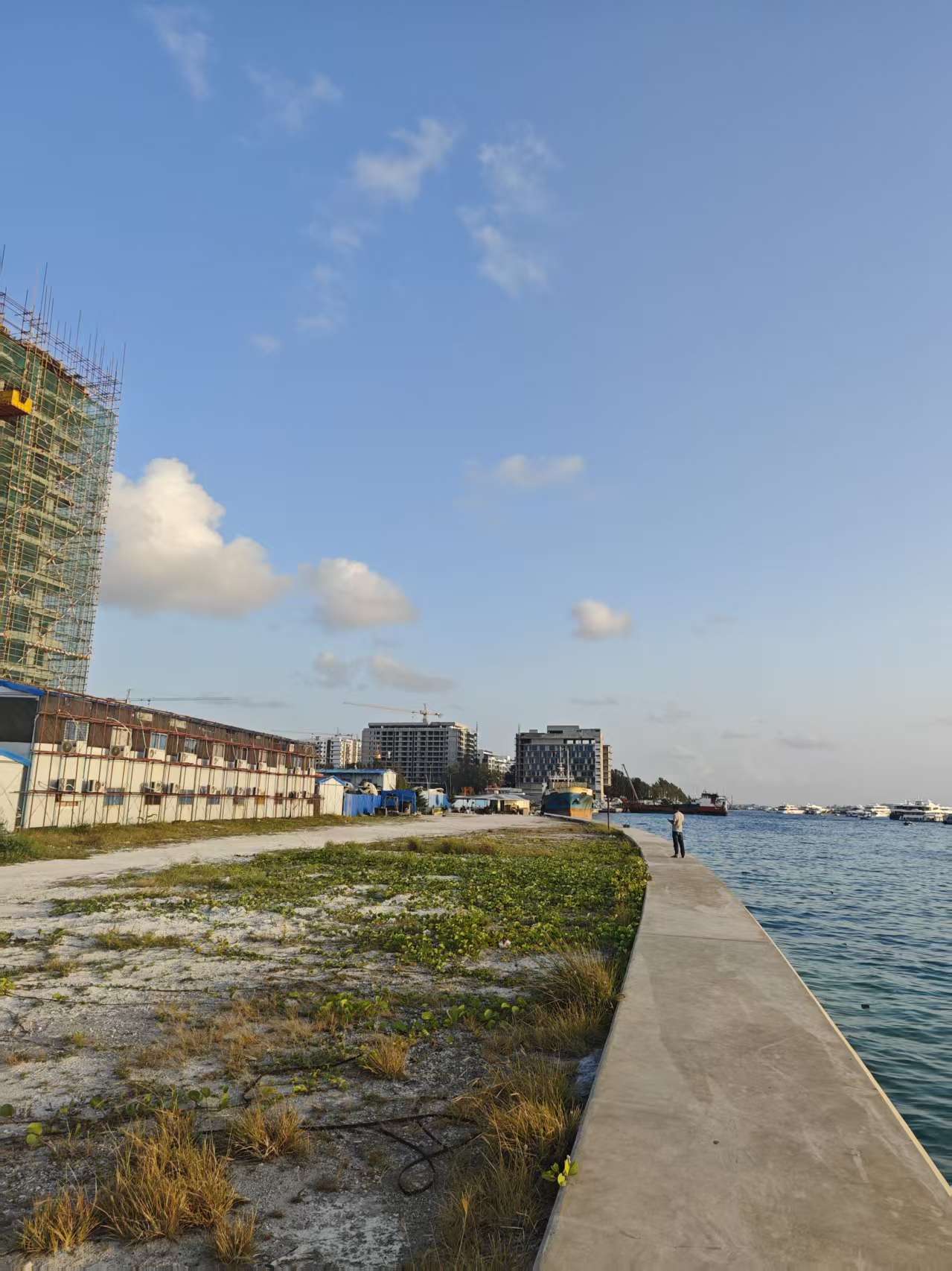 Hulhumale滨水开发现场实景